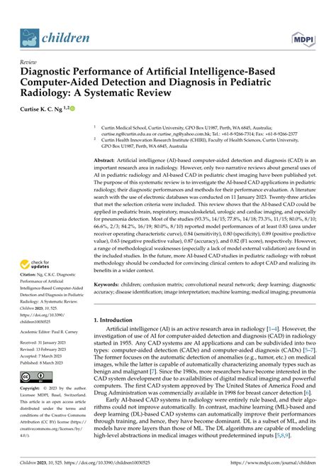 (PDF) Diagnostic Performance of Artificial Intelligence-Based Computer ...