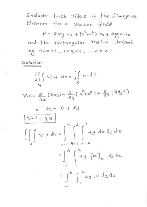 Problems divergence theorem