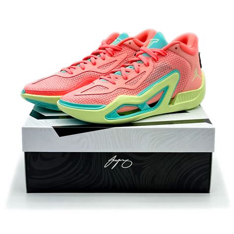 DX6733-600 Nike Jordan Tatum 1 Pink Lemonade Tint Aurora Green Yellow ...