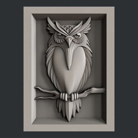 3d STL Models for CNC Router Owl - Etsy | Motifs de sculpture sur bois ...