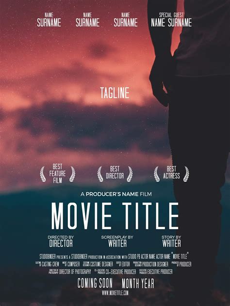 Movie Poster Templates | 13+ Free Word, Excel & PDF Formats, Samples ...