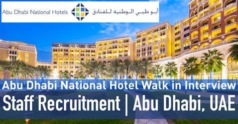 Abu Dhabi National Hotels Careers UAE | ADNH Jobs Abu Dhabi 2023