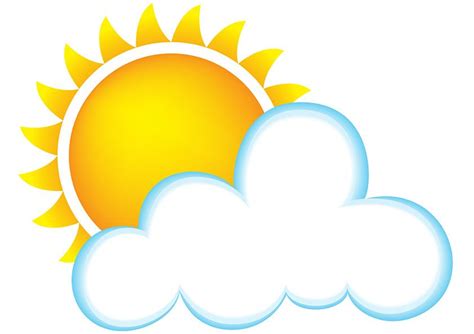 Sun And Clouds Clip Art