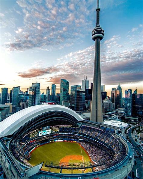 CN Tower w/ Skydome, Toronto | Canada toronto city, Canada photography ...