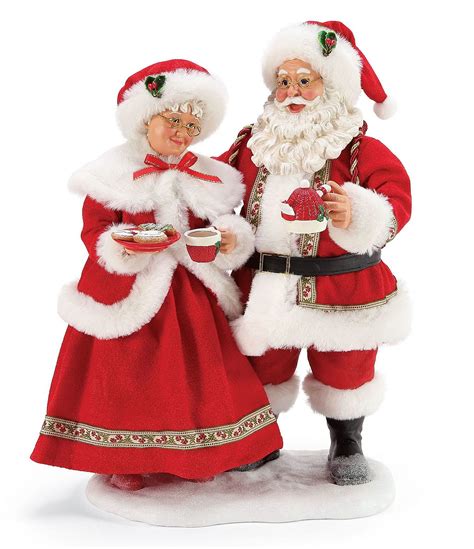 Possible Dreams Cocoa And Cookies Santa Mrs. Claus Figurine | Santa ...