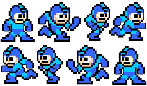 Megaman Sprites 8 Bit