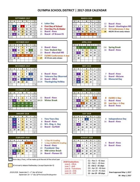 It’s here! The 2017-18 district calendar | Here's The Scoop