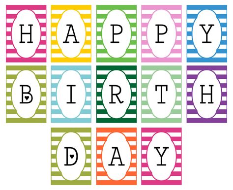 How To Make A Birthday Banner - Printable Templates Free