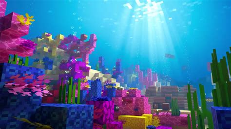 Minecraft Underwater Reef Live Wallpaper - DesktopHut