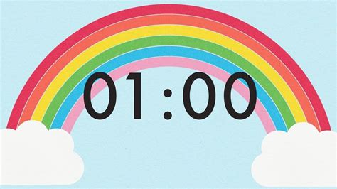 1 Minute Countdown Rainbow Timer 🌈 trong 2020