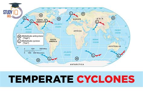 Temperate Cyclones, Formation, Map, Characteristics, Movements