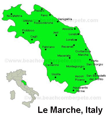 Le Marche, Italy Travel Information, Beachcomber Pete Travel Adventures