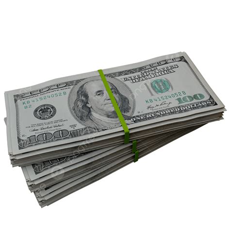 100 Dollar Stack, 100 Dollar Stack Transparent, 100 Dollar, Dollar ...