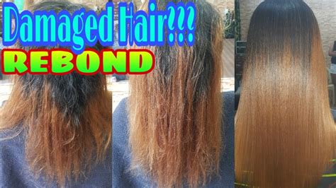 How To Rebond On Damage Hair - YouTube