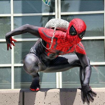 New Superior Spider-Man Costume Spandex Halloween Cosplay Spiderman ...