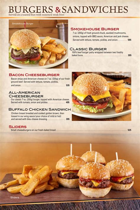 Texas Roadhouse Menu | ClickTheCity Food & Drink