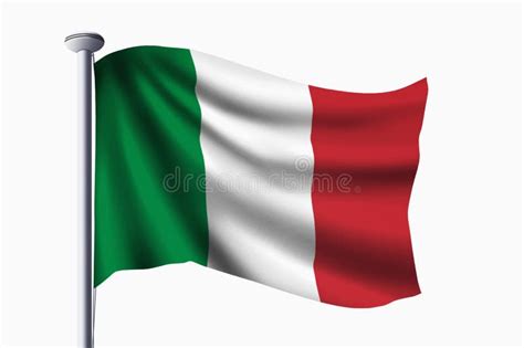 Italy flag waving stock illustration. Illustration of game - 184997568