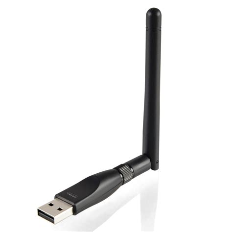 Insten 1099142 150M Mini USB WiFi Wireless LAN Adapter with Antenna, Black