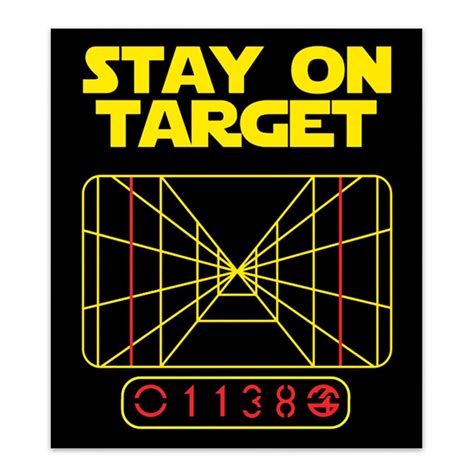 Star Wars Stay on Target Sticker | Etsy