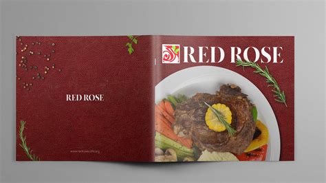 Red Rose Restaurant & Cafe: Menu Design on Behance