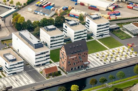 Aerial image Kleve - Campus building of the university Hochschule Rhein ...