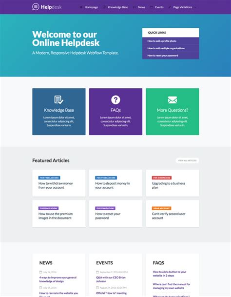 Helpdesk - Documentation HTML5 Responsive Website Template