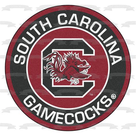 South Carolina Gamecocks Athletics Logo NCAA Edible Cake Topper Image ...