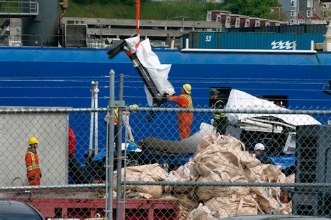 Imploded Titanic submarine seen for first time as pieces recovered from ...