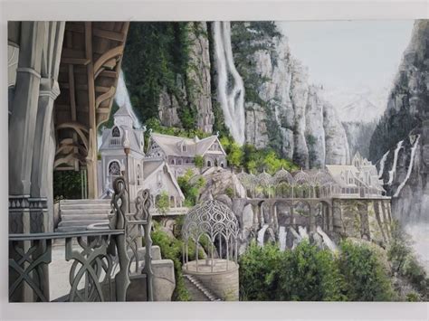 Rivendell - oil - Paintings & Prints, Fantasy & Mythology, Other ...