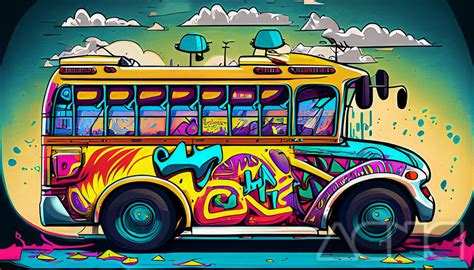 American Style School Bus Graffiti v2 by AGuyNamedCharlie on DeviantArt