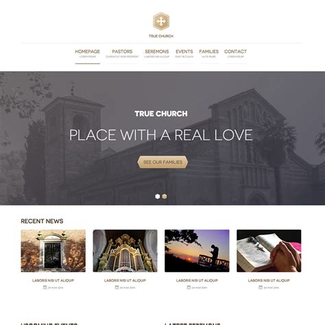 True Church Free Responsive Website Template