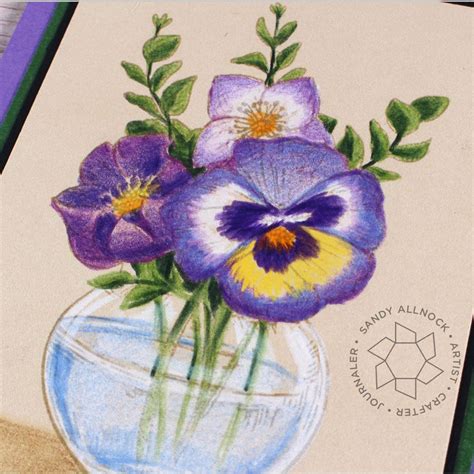 The Best Easy Flowers To Draw With Colored Pencils References - fsabd42