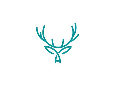 Deer logo, minimalist Logo Design of deer 4121342 Vector Art at Vecteezy