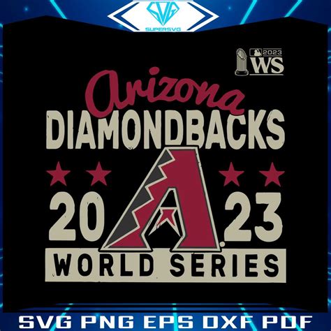 Arizona Diamondbacks 2023 World Series SVG File For Cricut