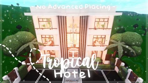 Roblox Bloxburg - No Advanced Placing Tropical Hotel - Minami Oroi ...