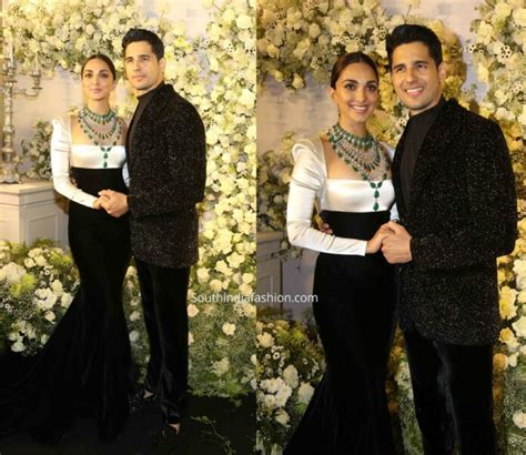 Sidharth Malhotra-Kiara Advani Wedding Reception – South India Fashion