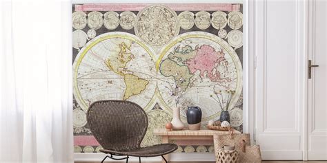 Antique World Map Wallpaper - Shop Now at Happywall