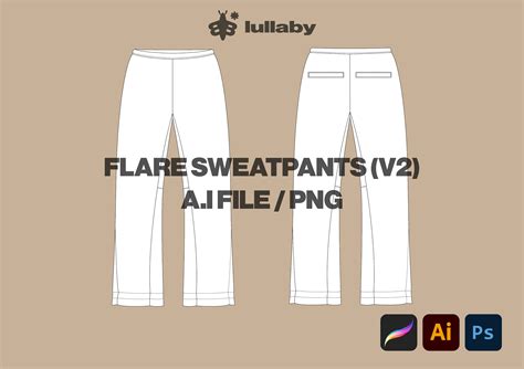 Flare Sweatpants Template