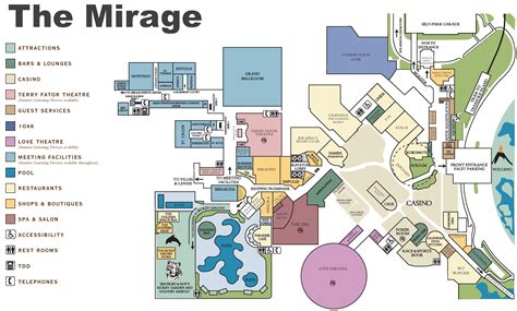 Las Vegas The Mirage hotel map