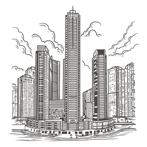 Cityscape Handdrawn Aesthetic Background 12344090 Vector Art at Vecteezy