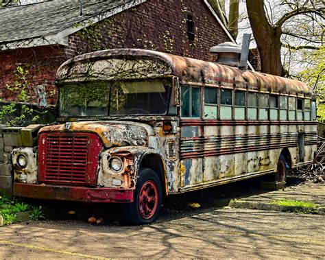 Old School Bus - Etsy