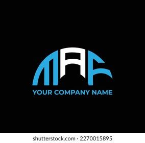 Maf Logo Design Black Background Stock Vector (Royalty Free) 2270015895 ...