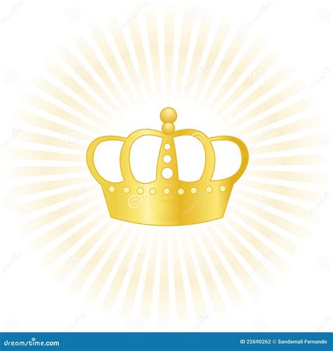 Gold crown company logo stock vector. Illustration of artistic - 22690262