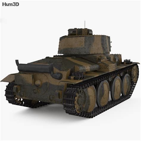 Panzer 38(t) 3D model - Download Tank on 3DModels.org