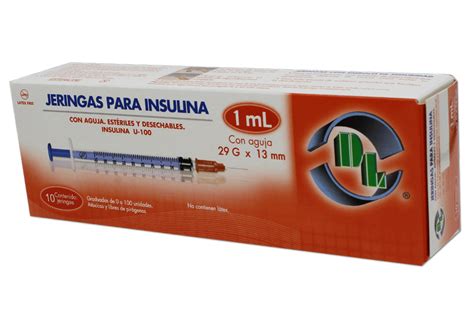 JERINGA INSULINA 10 JERS 29X13MM/1 ML. Jeringa (LV)