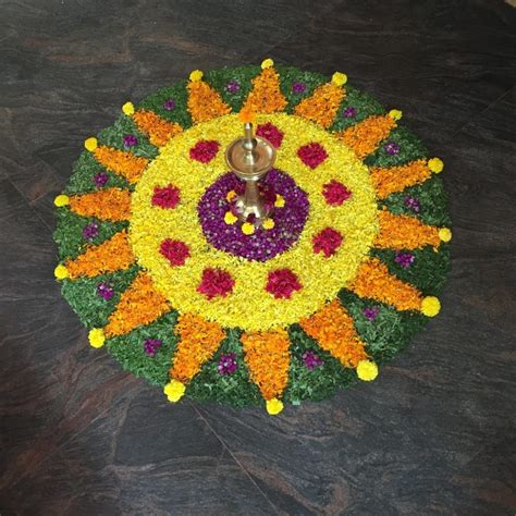 15 Best Flower Rangoli Designs Ideas For Pongal 2021