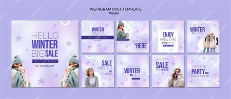 Premium PSD | Winter template design