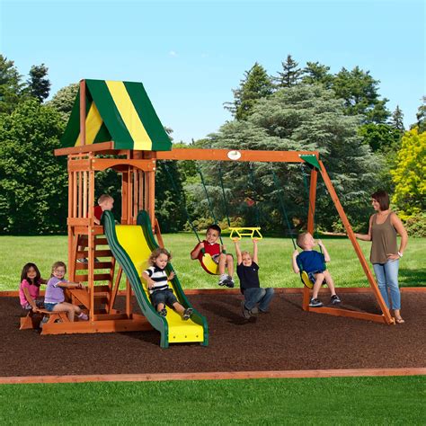 Backyard Discovery Prestige Wood Swing Set