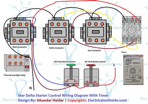 Star Delta Circuit Control Diagram