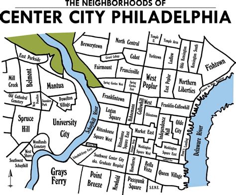 Free Printable Map Of Philadelphia